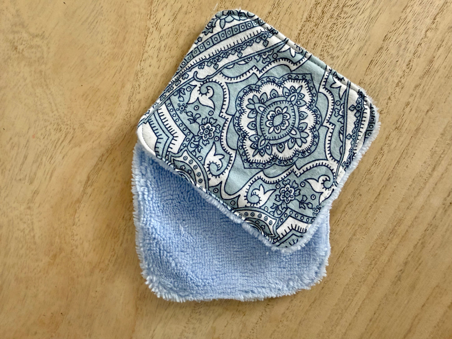 Coton Démaquillant Cachemire Bleu