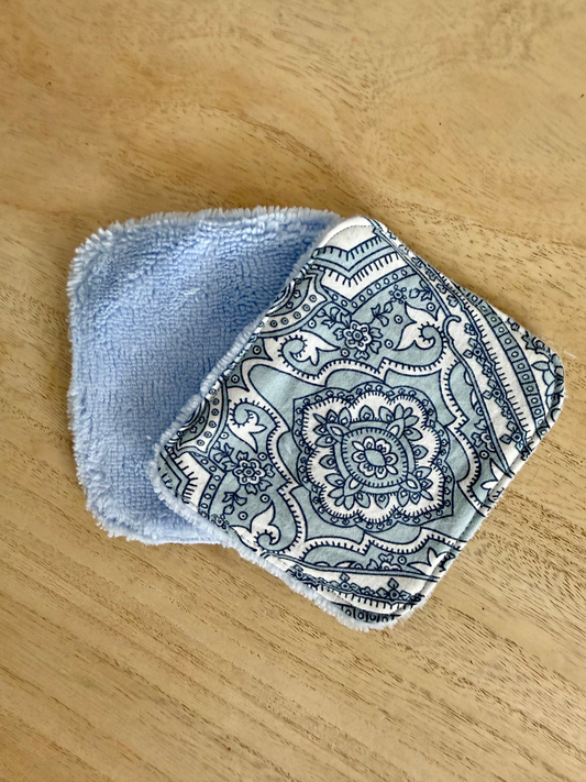 Coton Démaquillant Cachemire Bleu